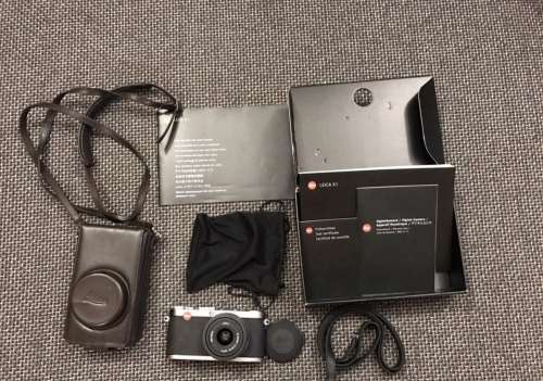 Leica X1 Steel Gray Digital Camera 12.2mp + Original Leather Case